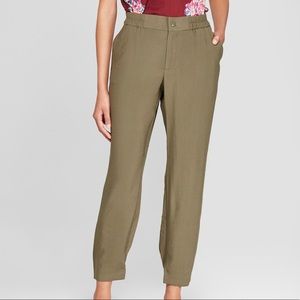 Olive green dress pants!